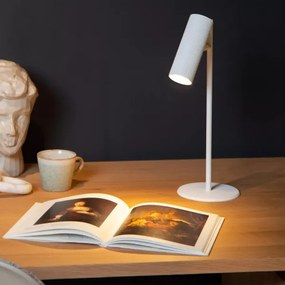 Lucide 09539/01/31 - Stolná lampa CLUBS 1xGU10/40W/230V biela