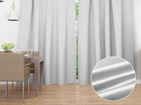 Biante Saténový záves LUX-011 Strieborný 140x150 cm