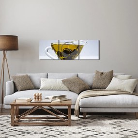 Obraz olivového oleja (s hodinami) (90x30 cm)