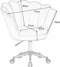 LuxuryForm DESIGN Kreslo FREY VELUR na striebornom kríži - latte