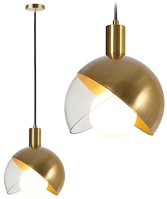 Toolight - závesné sklenené svietidlo APP638-1CP, zlatá, OSW-05637
