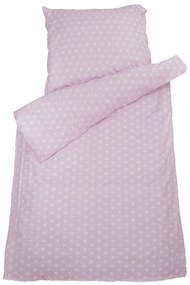 TOP BEDS Bavlnené detské obliečky Top Beds 160 x 110 ružová s bielymi hviezdičkami