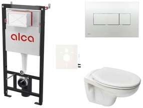Cenovo zvýhodnený závesný WC set Alca do ľahkých stien / predstenová montáž + WC S-Line S-line Pre SIKOASP5