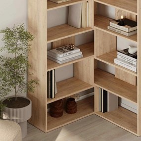 Rohová knižnica MAURICIO no. 4, dub