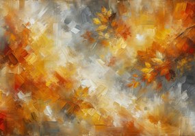 Fototapeta - Jeseňová oranžová abstrakcia (147x102 cm)