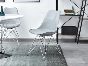 Stolička Large Rod (sivá + chrómová). Vlastná spoľahlivá doprava až k Vám domov. 1111124