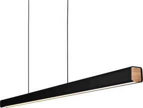 Závěsný LED lustr APP1447-CP 80 cm černý/neutrální bílá