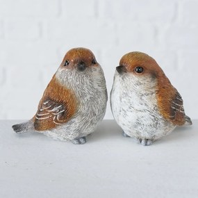 Záhradná figúrka z polyresinu Cobie, sada 2ks, 7 cm, hnedá