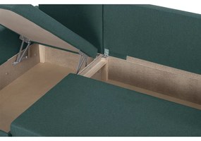 Rozkládací rohová sedací souprava DORIS Zelená