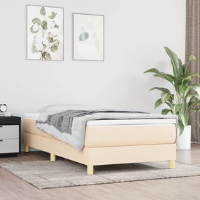 Rám na boxspring posteľ krémový 80x200 cm látka