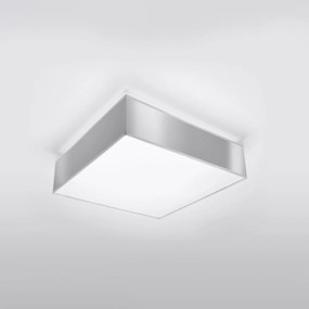 Stropné svietidlo Horus, 1x sivé plastové tienidlo, (biely plast), (35 cm)