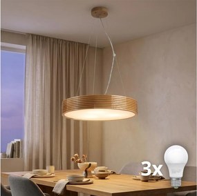 Brilagi - LED luster na lanku CARVALHO MODERN 3xE27/60W/230V dub pr. 47,5 cm