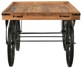 furniture-nabytek.cz - Masívny nočný stolík z mangového dreva, lakovaný, hnedý – 150×94×80 cm