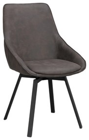 Sivá otočná stolička Alison - Rowico