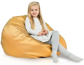 Sedací vak SAKO - zlatý ekokoža