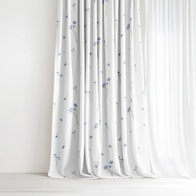 Goldea dekoračný záves - modré nevädze 160x150 cm