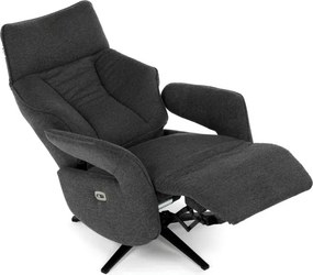 Polohovacie kreslo sivé, elektrické TV-B3973 GREY2