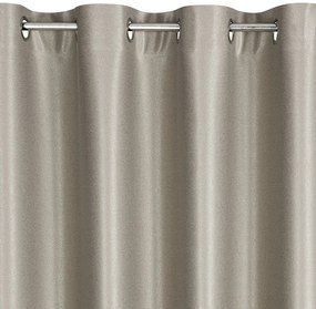 ZATEMŇOVACÍ ZÁVES NA KRÚŽKOCH SELINA 140X250 CM TMAVOBÉŽOVÁ