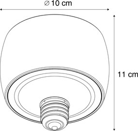 Dekoratívna LED žiarovka E27 čierna 6W 370 lm 3000K