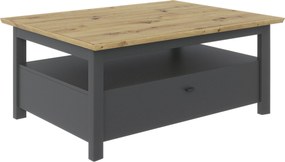 XXXLutz KONFERENČNÝ STOLÍK, dub artisan, kompozitné drevo, 110/80/45 cm Hom`in - Stolíky do obývačky - 000003002702
