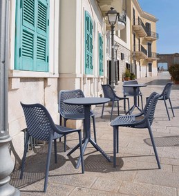 Skladací stôl Sky round - čierna