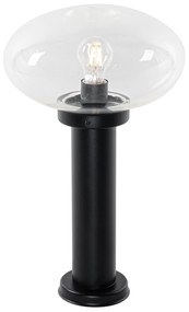Moderná vonkajšia stĺpová lampa čierna 50 cm - Elly