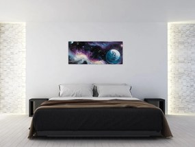 Obraz - Maľovaný vesmír (120x50 cm)
