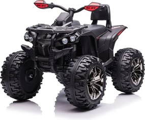 LEAN CARS Elektrická štvorkolka QLS-3288 LED MP3 čierna