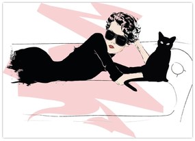 Obraz - Fashion lady (70x50 cm)