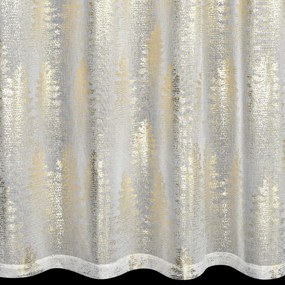 EUROFIRANY VIANOČNÁ ZÁCLONA NA KRÚŽKOCH ELSA 140X250 CM VZOROVANÁ