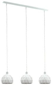 EGLO Moderné závesné svetlo na lanku ROCCAFORTE, biele