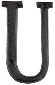 Nástenné kovové písmeno U - 13 cm