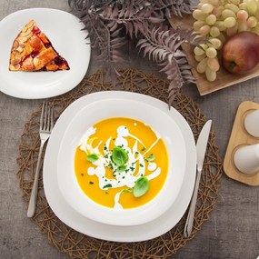 Sklenená jedálenská súprava 18 ks LUNA – Orion