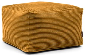 Menčestrový sedací vak v horčicovej farbe Softbox MooG – SLOWDOWN