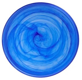 18-dielna jedálenská súprava, modrá/sklo