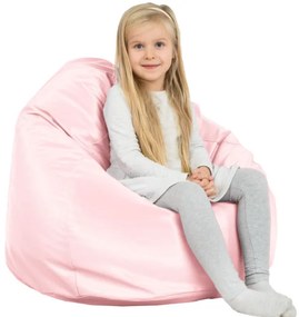 Sedací vak SAKO metalic ružový ekokoža