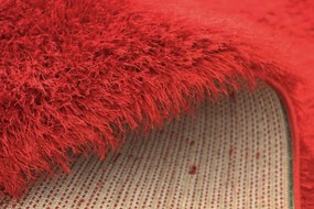 Koberec Seven Soft 7901 RED – červený shaggy obdĺžnik Rozmer: 160x230 cm