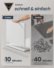 Úložná polica so 4 stohovateľnými boxami LBC196W01