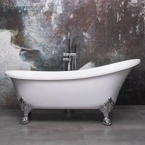 Rea Sparta, voľne stojaca retro vaňa 175x70 cm, biela lesklá, KPL-W1101