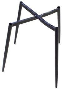 Dekorstudio Zamatová jedálenská stolička BELT svetlo sivá - čierne nohy
