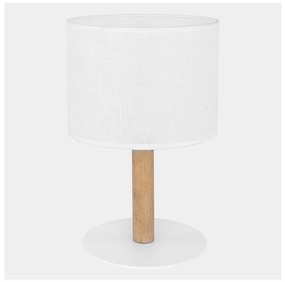 Stolná lampička DEVA 1xE27/60W/230V biela/drevo