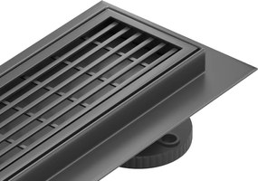 Mexen Flat M33 nerezový sprchový žľab 80 cm, čierna, 1733080-15