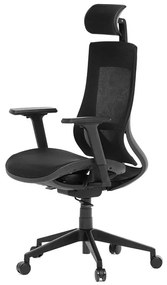 Autronic BONTEC Kancelárska stolička, synchrónny mechanizmus, čierna sieťovina, KA-W002 BK Farba: Čierna