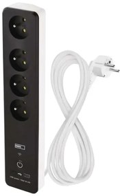Chytrá predlžovačka GoSmart 4Z 2m Wi-Fi s vypínačom + USB-A + USB-C