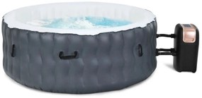 180 x 68 cm nafukovacia vaňa pre 4 osoby so 108 perličkovými tryskami Sivá