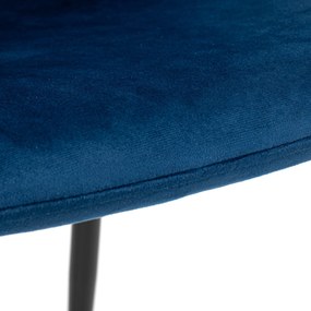 Čalúnená designová stolička ForChair III modrá