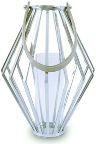 LAMPÁŠ GEO 41X31 CM STRIEBORNÁ