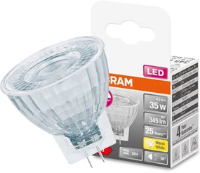 LED žiarovka GU4 MR11 4,5W = 35W 345lm 2700K Warm 36° 12V CRI90 Stmievateľná OSRAM SUPER STAR