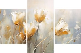 Obraz - Maľba tulipánov (90x60 cm)