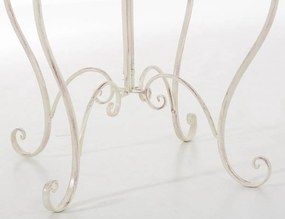 Kovový stôl Indra - Krémová antik